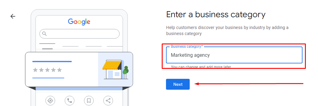 Enter Your Business Category To Add Your Business To Google My Business in Ghana